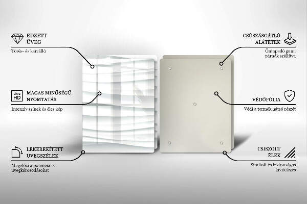 Főzőlap védő üveglap Modern szerkezet