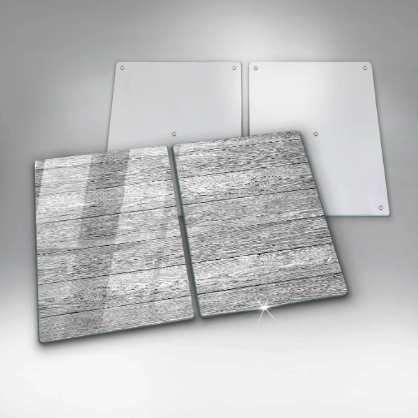 Főzőlap védő üveglap Régi fa táblák