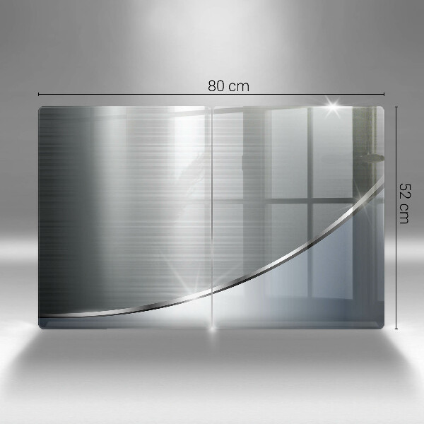 Főzőlap védő üveglap Fém absztrakciós minta