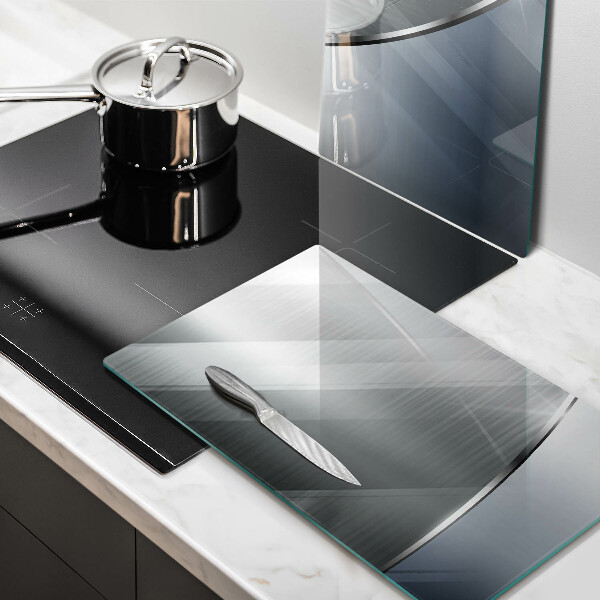 Főzőlap védő üveglap Fém absztrakciós minta