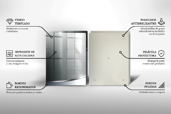 Főzőlap védő üveglap Fém absztrakciós minta