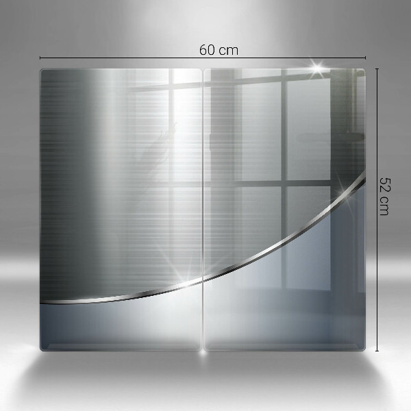 Főzőlap védő üveglap Fém absztrakciós minta