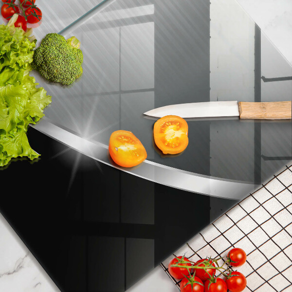 Főzőlap védő üveglap Absztrakció fémmel