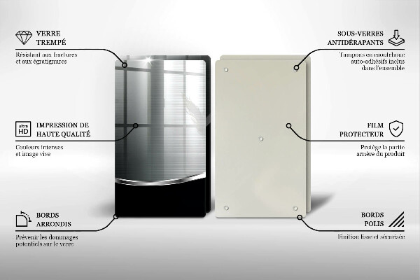 Főzőlap védő üveglap Absztrakció fémmel