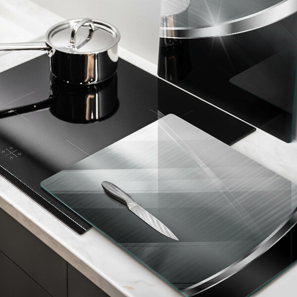 Főzőlap védő üveglap Absztrakció fémmel