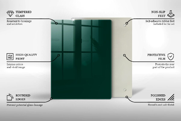 Tűzhely fedőlap Zöld szín