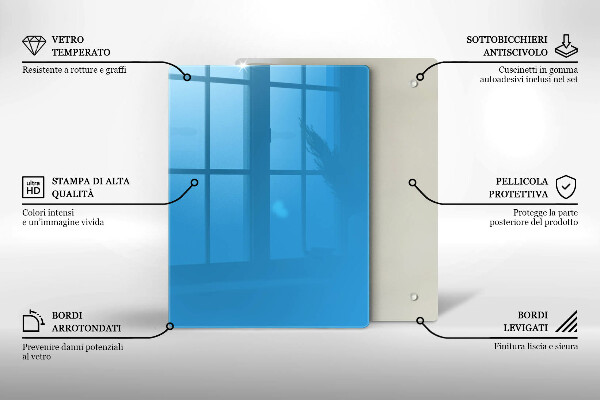 Tűzhely fedőlap Kék szín