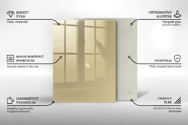 Tűzhely fedőlap Bézs színű