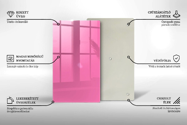 Tűzhely fedőlap Rózsaszín szín