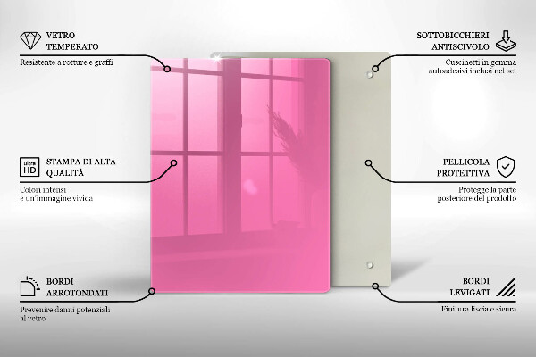 Tűzhely fedőlap Rózsaszín szín