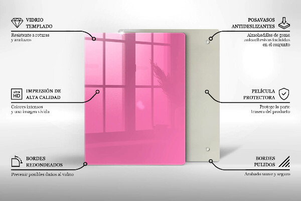 Tűzhely fedőlap Rózsaszín szín