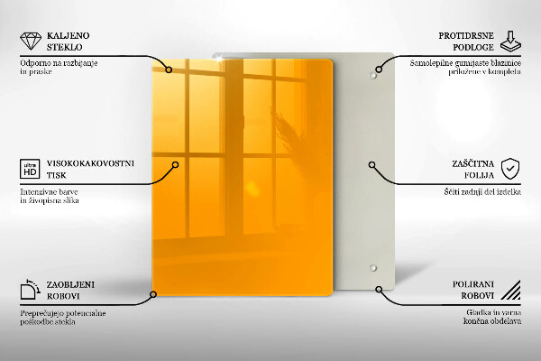 Tűzhely fedőlap Sötét sárga színű