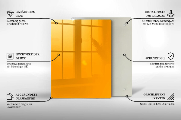 Tűzhely fedőlap Sötét sárga színű