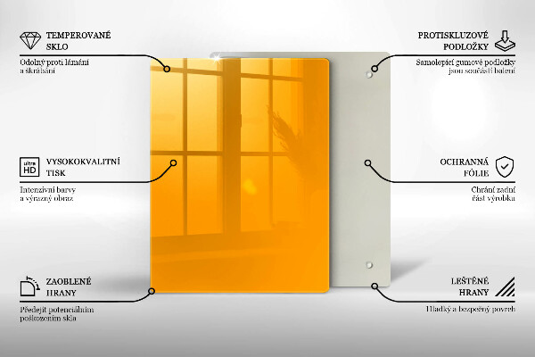 Tűzhely fedőlap Sötét sárga színű