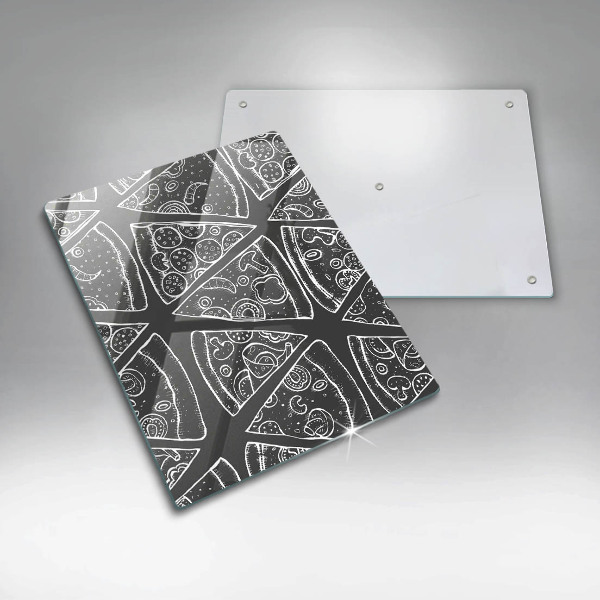 Tűzhely fedőlap Pizza illusztráció