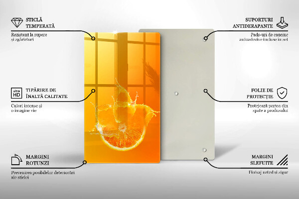 Tűzhely fedőlap Lédús narancssárga gyümölcs