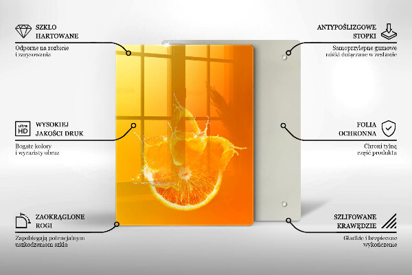 Tűzhely fedőlap Lédús narancssárga gyümölcs