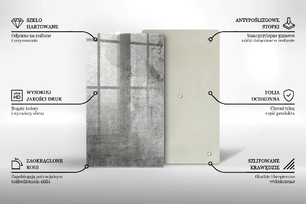 Tűzhely fedőlap Beton textúra