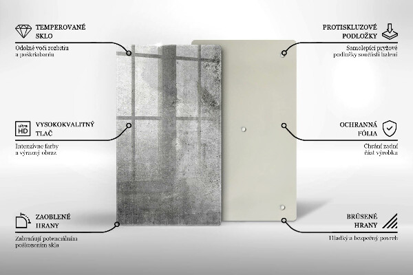 Tűzhely fedőlap Beton textúra