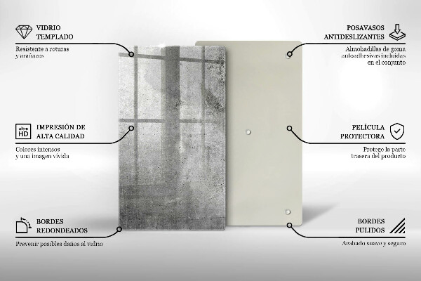 Tűzhely fedőlap Beton textúra