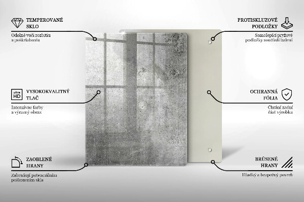 Tűzhely fedőlap Beton textúra