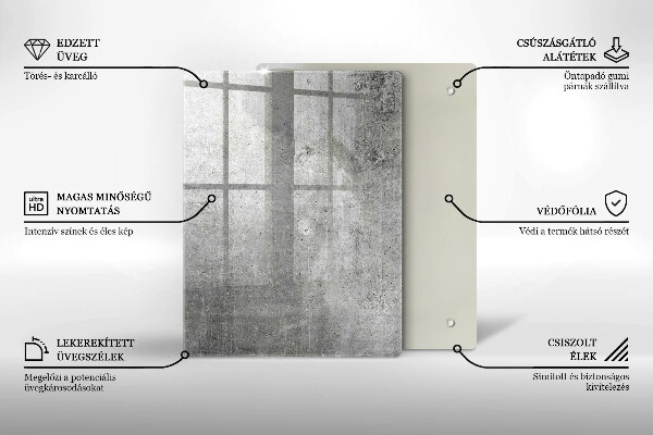 Tűzhely fedőlap Beton textúra