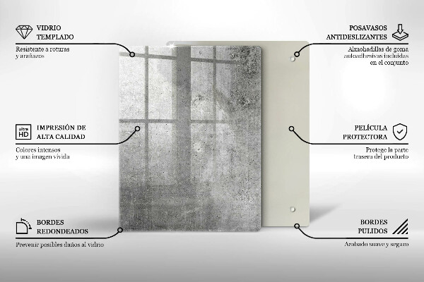 Tűzhely fedőlap Beton textúra