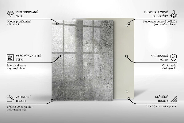 Tűzhely fedőlap Beton textúra