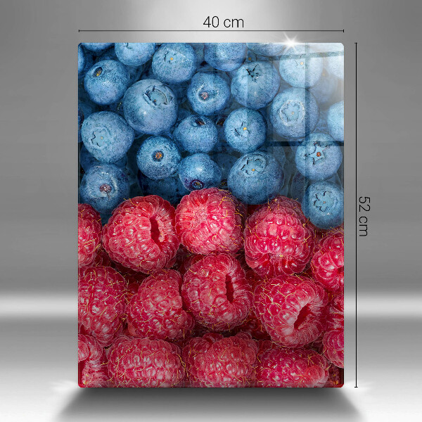 Tűzhely fedőlap Málna és áfonya gyümölcsök