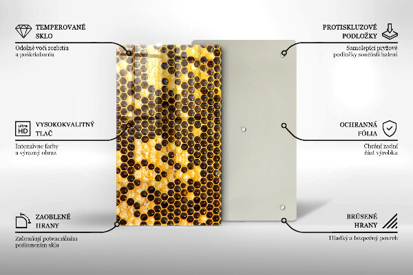 Tűzhely fedőlap Méhsejt