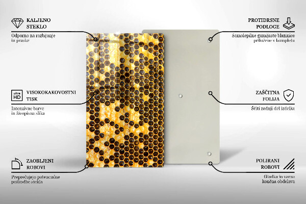 Tűzhely fedőlap Méhsejt