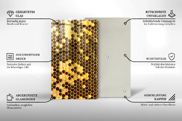Tűzhely fedőlap Méhsejt