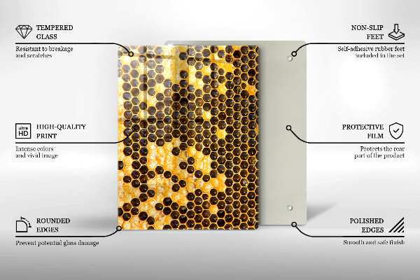 Tűzhely fedőlap Méhsejt