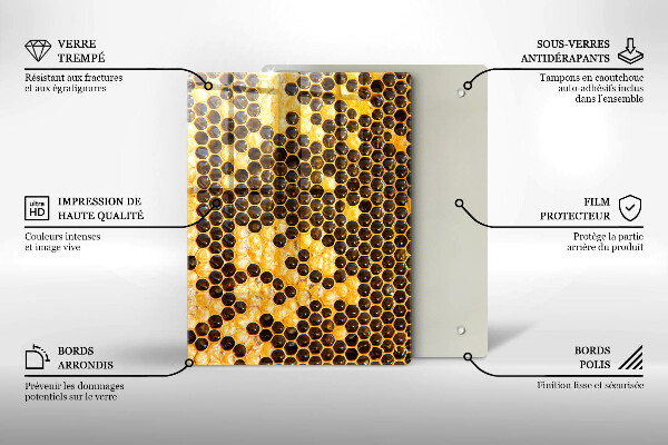 Tűzhely fedőlap Méhsejt