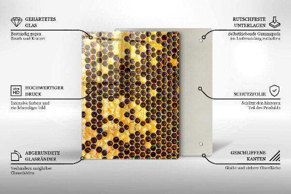 Tűzhely fedőlap Méhsejt
