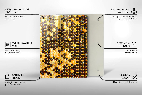 Tűzhely fedőlap Méhsejt
