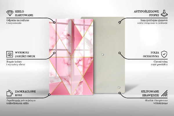 Tűzhely fedőlap Geometrikus márvány