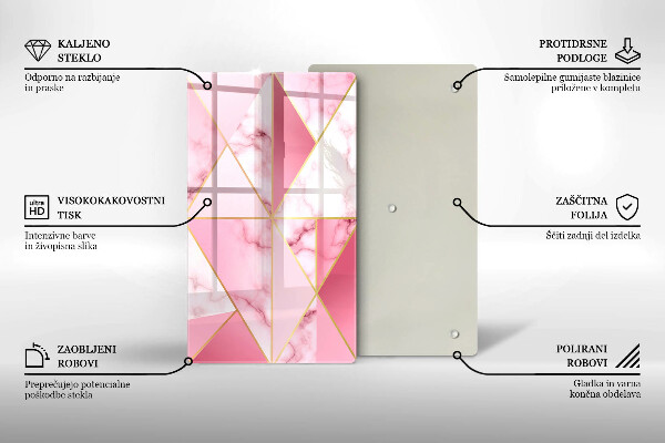 Tűzhely fedőlap Geometrikus márvány