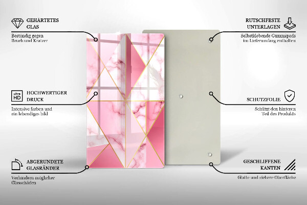 Tűzhely fedőlap Geometrikus márvány