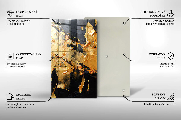 Tűzhely fedőlap Elegáns festék textúra