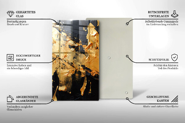 Tűzhely fedőlap Elegáns festék textúra