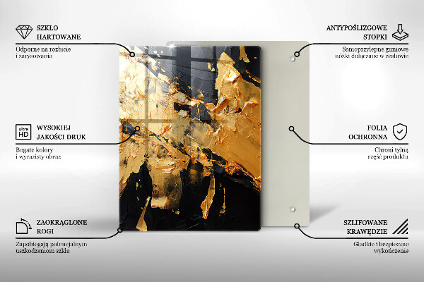 Tűzhely fedőlap Elegáns festék textúra