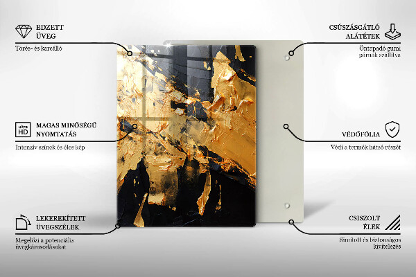 Tűzhely fedőlap Elegáns festék textúra