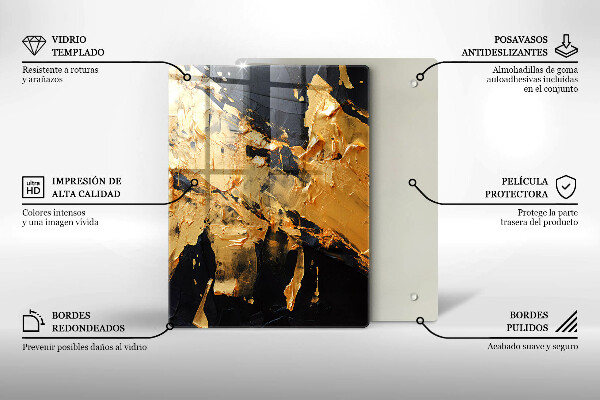 Tűzhely fedőlap Elegáns festék textúra