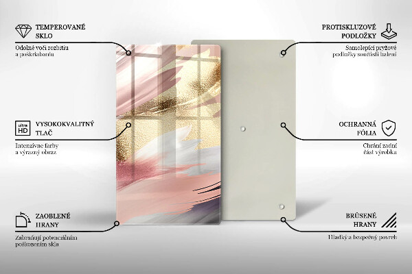 Tűzhely fedőlap Pasztell foltok