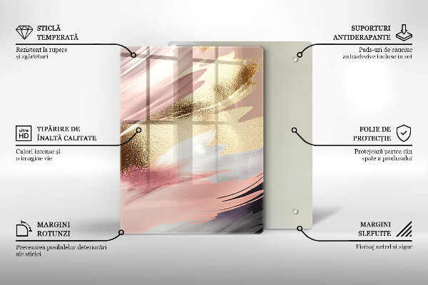 Tűzhely fedőlap Pasztell foltok