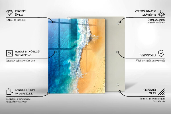 Tűzhely fedőlap Strand és tenger