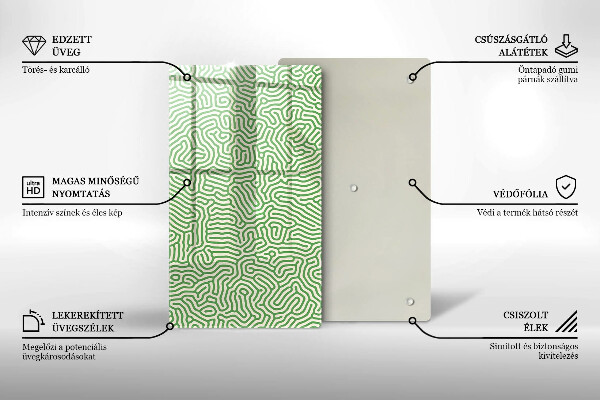 Tűzhely fedőlap Absztrakt vonalak