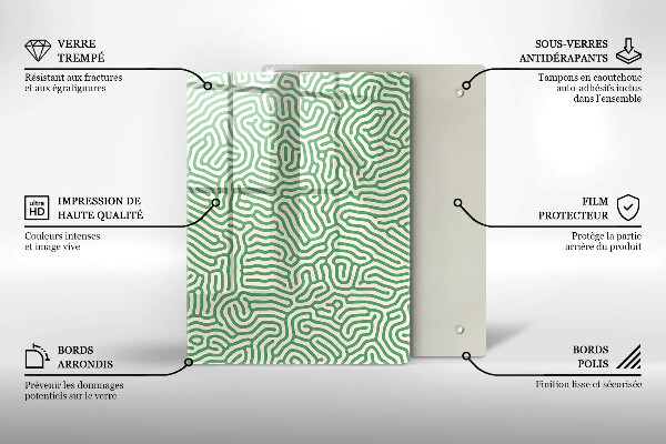 Tűzhely fedőlap Absztrakt vonalak