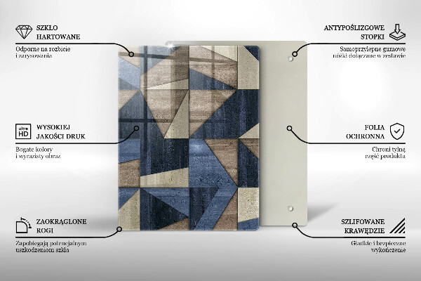 Tűzhely fedőlap Geometriai absztrakció